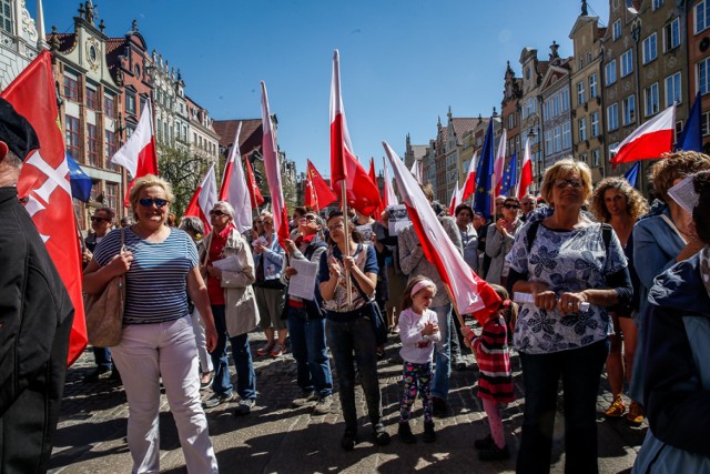 Manifestacja "Demokratyczny Gdańsk mówi NIE dla nacjonalizmu i faszyzmu", 21 kwietnia 2018 r.