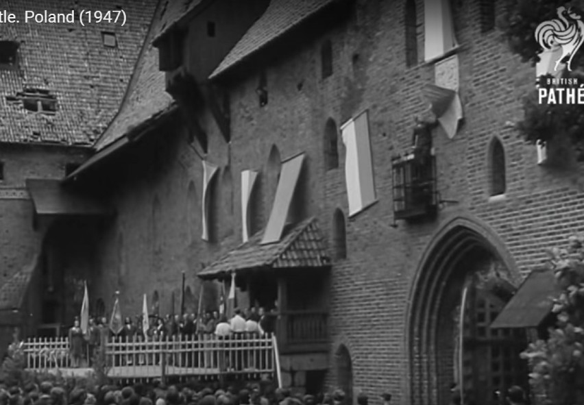 Zamek w Malborku w brytyjskiej kronice filmowej. Zobacz niezwykłe nagranie 
