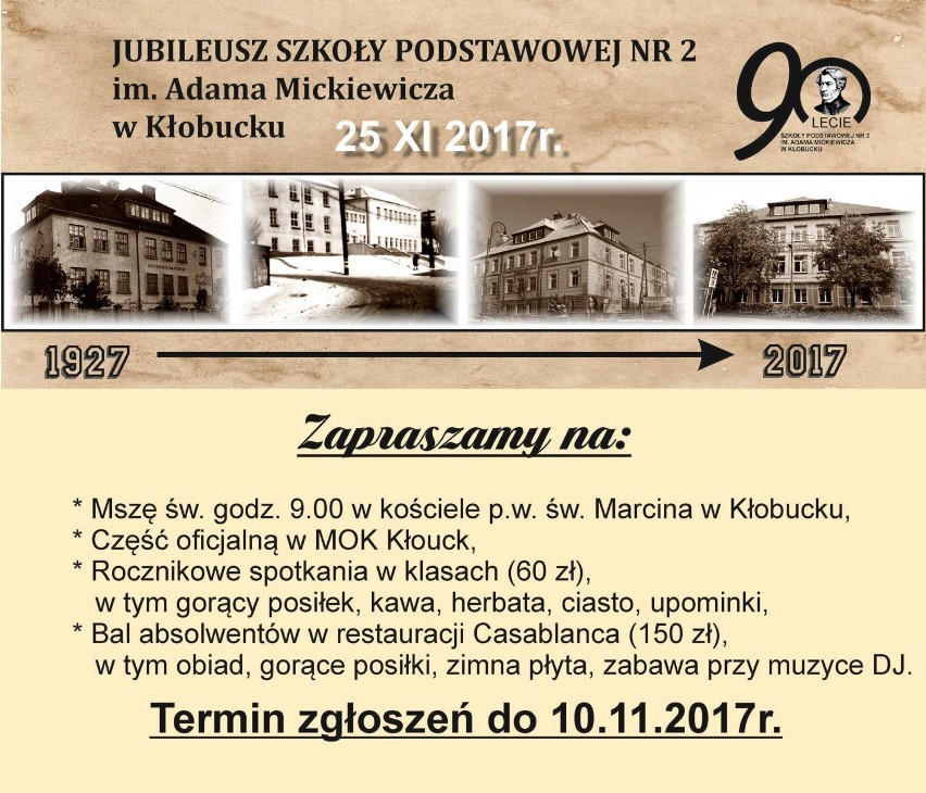 90 lat Szkoły Podstawowej nr 2 w Kłobucku! Stare ZDJĘCIA