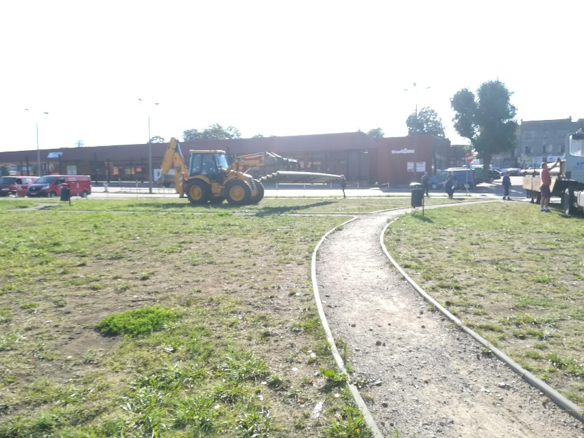 Rozebrany został budynek toalety na dworcu autobusowym w...