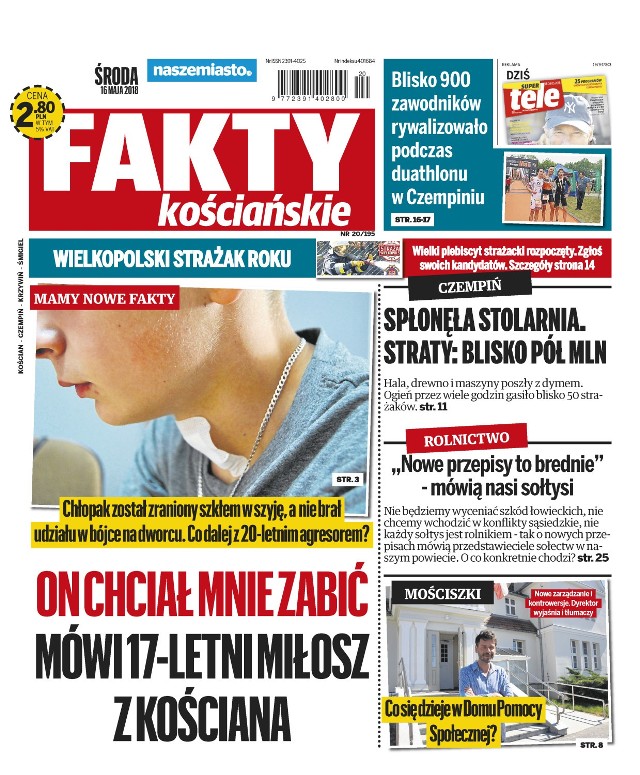 Najnowsze "Fakty Kościańskie" już w środę 16 maja w sprzedaży!