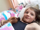 Jak 8 – letnia Zuzia odzyskała psiaka zaginionego po wypadku autokarów (zdjęcia, filmy)