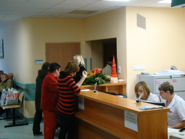 Izba przyjęć w Szpitalu Powiatowym w Oświęcimiu