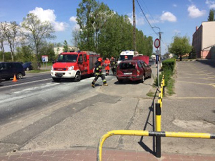 Zderzenie aut na ulicy Częstochowskiej w Kaliszu