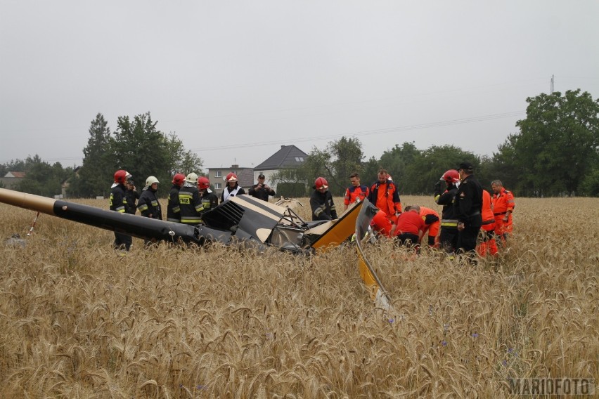 Prywatny śmigłowiec spadł w środę po godzinie dziewiątej na...