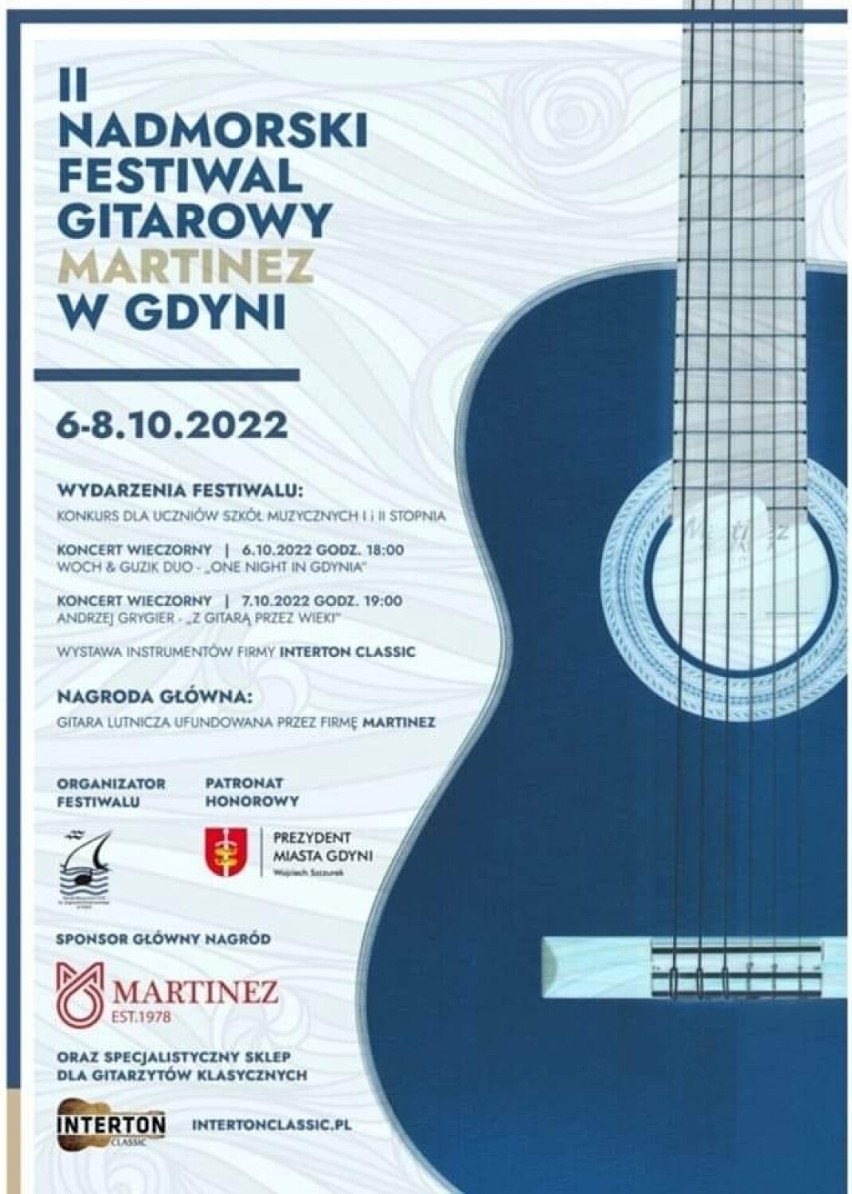 Wirtuozi rozgrzeją publiczność podczas Nadmorskiego Festiwalu Gitarowego w Gdyni. 6.10-8.10.2022