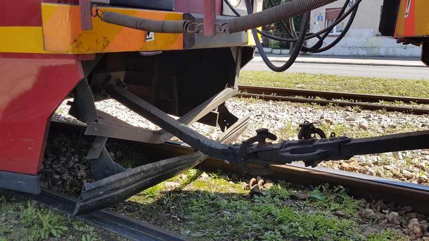 Wypadek na Śmigłego-Rydza w Łodzi. Zderzyły się dwa tramwaje