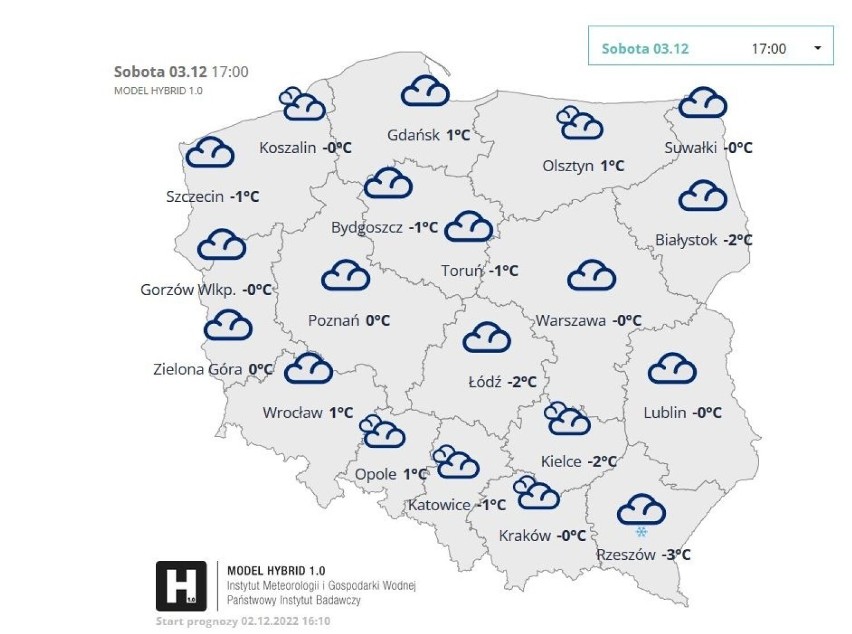 Pogoda na Pomorzu w weekend 03.12. - 04.12. ma być łagodna. Nad ranem możliwe są marznące opady zmieniające się gołoledź 