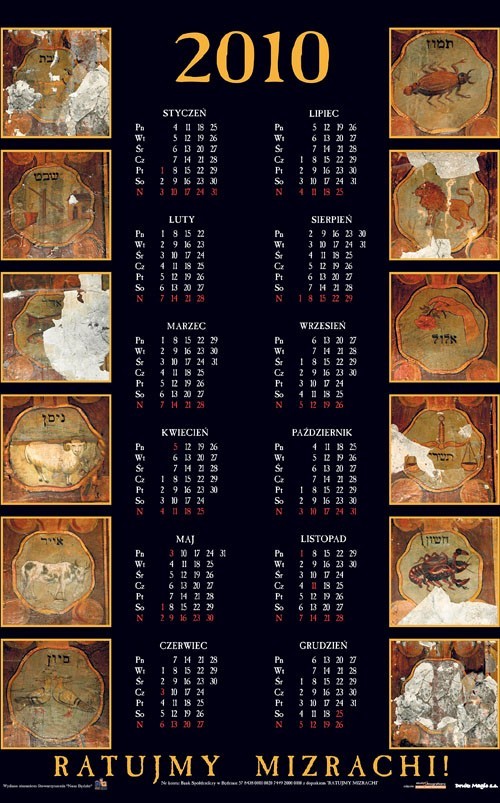 Kupując ten kalendarz, pomożesz uratować synagogę.
