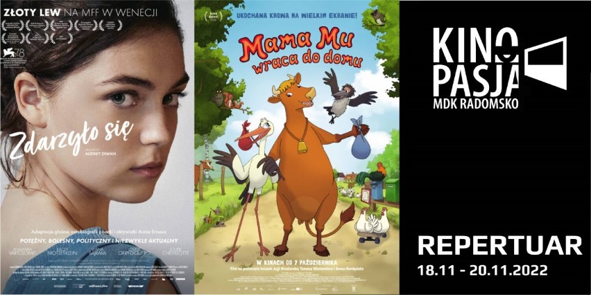Kino Pasja w MDK w Radomsku zaprasza na seanse. Repertuar 18-20 listopada