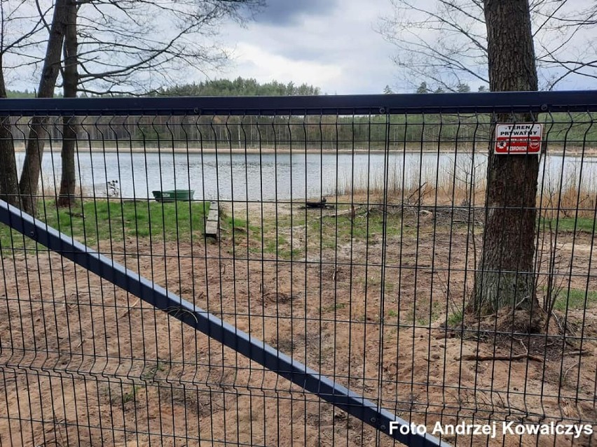 Awantura o płot wokół jeziora Wielkie Oczko w gm. Kościerzyna. Nowy właściciel zablokował dostęp do akwenu