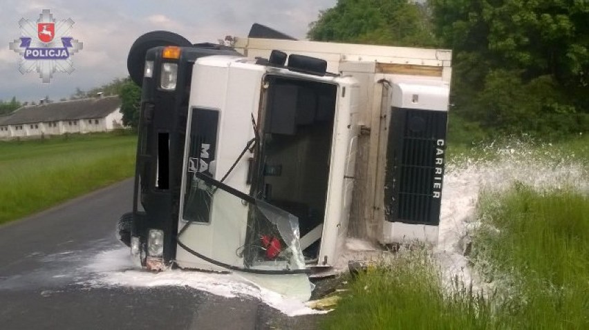 W środę w miejscowości Jezioro kierujący ciężarówką stracił...