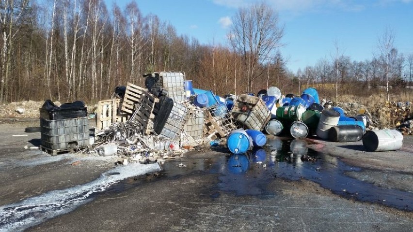 Składowisko odpadów przy ulicy Śląskiej