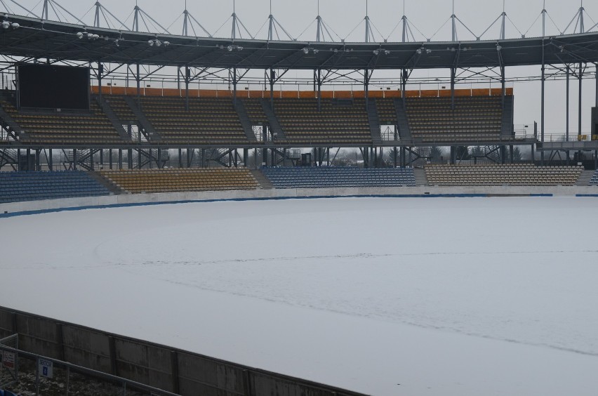 Stadion Stali Gorzów w zimowym wydaniu