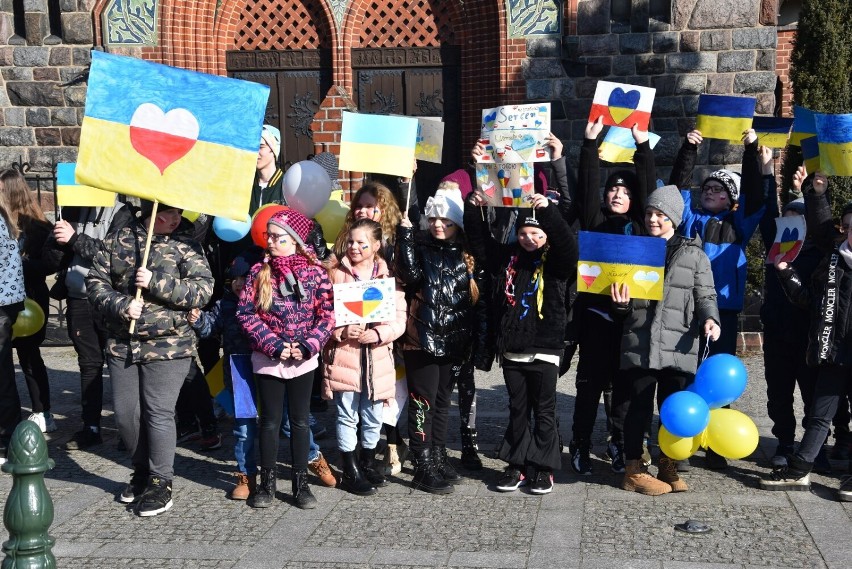 Grodzisk Wielkopolski: Marsz Solidarności z Ukrainą
