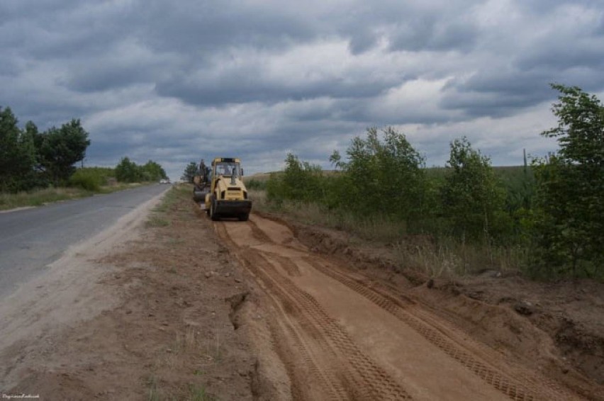 Przebieg prac na budowie ścieżki rowerowej ze Storkowa do Ginawy