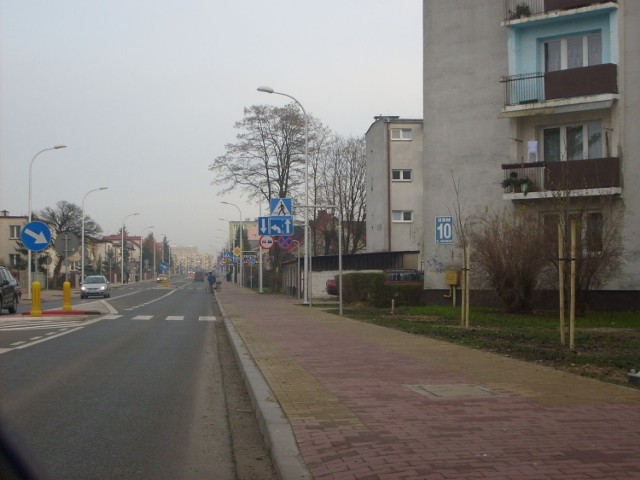Ulica Waryńskiego w Ostrowcu Świętokrzyskim.