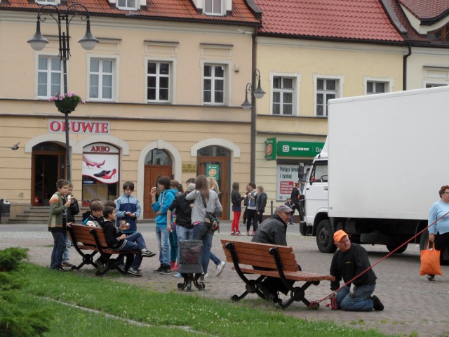 Wyścig Solidarności Żory 2013: Budowa na Rynku