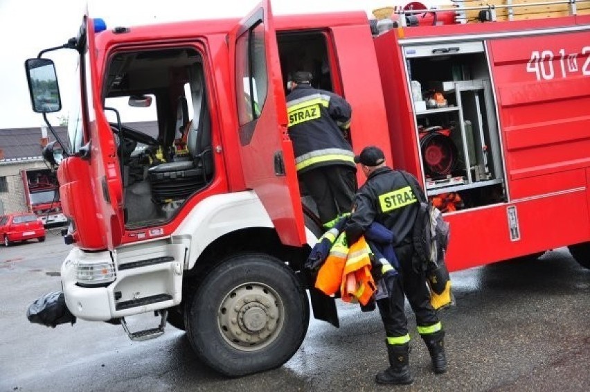 Pożar w Choszcznie. Dwie osoby w szpitalu