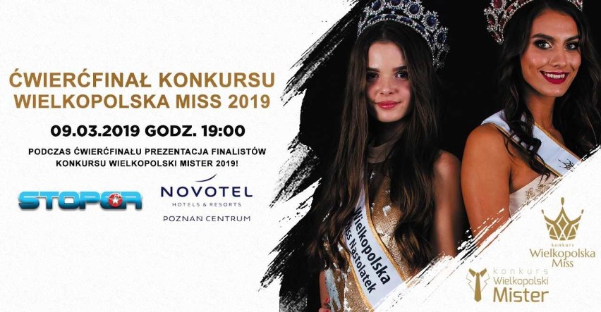 Wielkopolska Miss 2019. 9 marca ćwierćfinał konkursu. Oto...