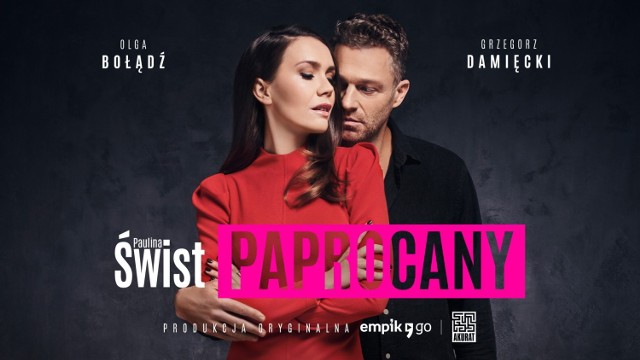 Olga Bołądź i Grzegorz Damięcki mają ognisty romans - ale tylko w słuchowisku "Paprocany" według powieści Pauliny Świst