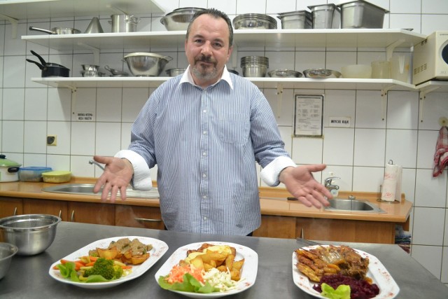 Andrzej Wolff - kucharz w restauracji Monte Christo w Miastku