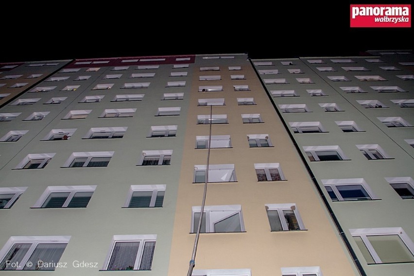 Wałbrzych: Pożar mieszkania na Podzamczu