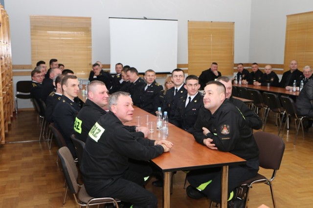 Narada roczna w Komendzie Powiatowej Państwowej Straży Pożarnej w Zambrowie