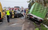 Kujawsko-Pomorskie. Wypadek na DW 551 w Grzybnie. Droga do Unisławia była zablokowana