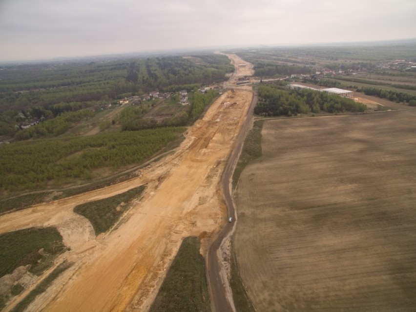 Budowa autostrady A1 między Kłobuckiem a Częstochową