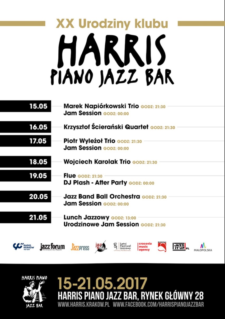 PONIEDZIAŁEK, 15 MAJA 2017, 21:30  
Harris Piano Jazz Bar,...