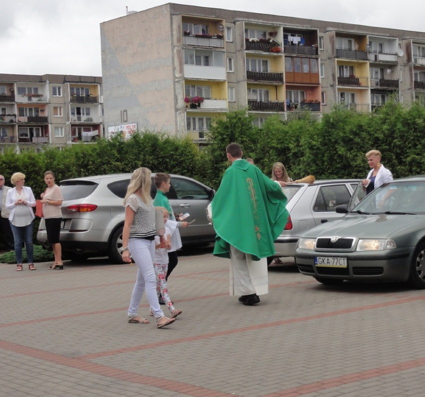 Święcenie pojazdów w parafii św.Wojciecha w Kartuzach