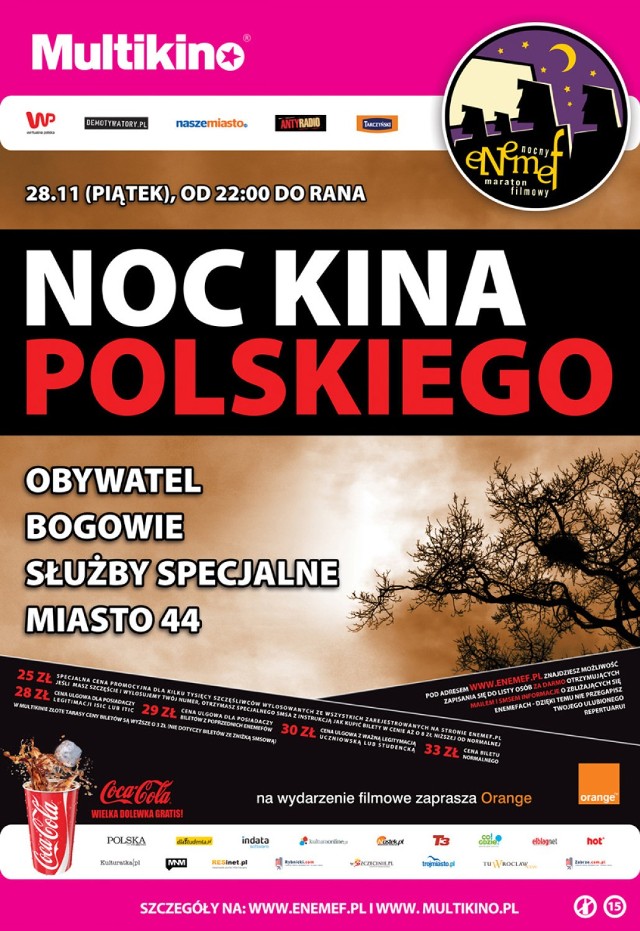 ENEMEF: Noc Kina Polskiego już w piątek, 28 listopada!