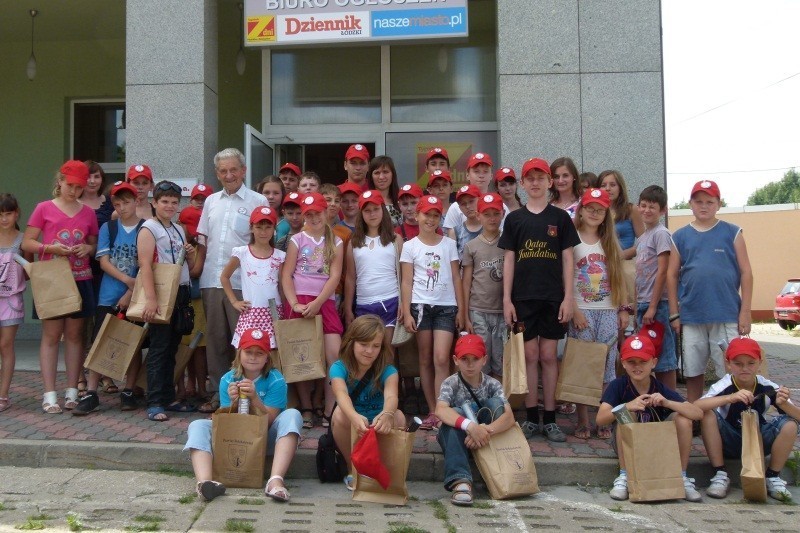 Dzieci gościły też w redakcji Dziennika Łódzkiego w...
