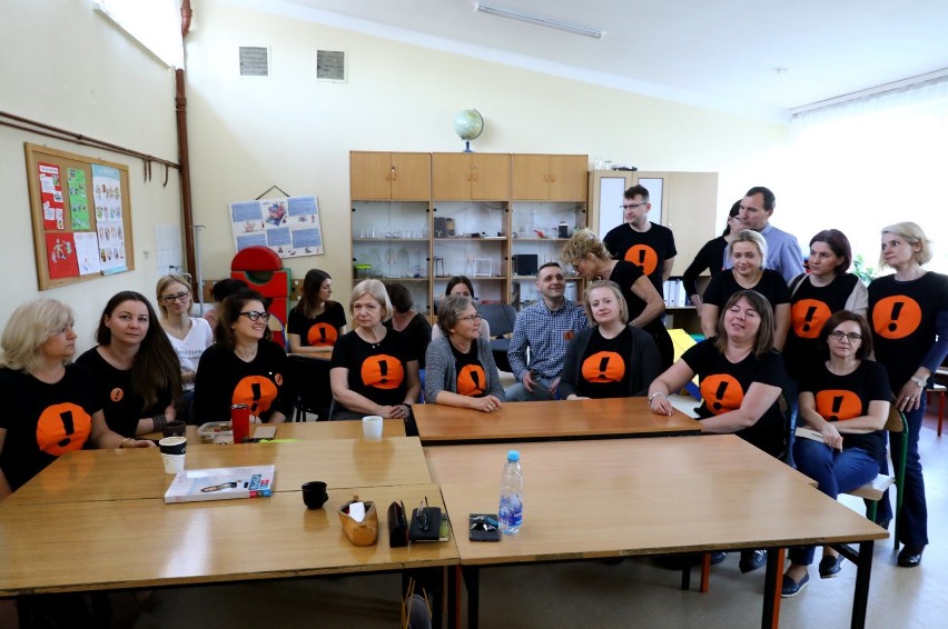 Strajk nauczycieli w Piotrkowie