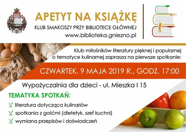 Lubisz gotowanie i czytanie? Nowy klub biblioteki jest dla Ciebie!