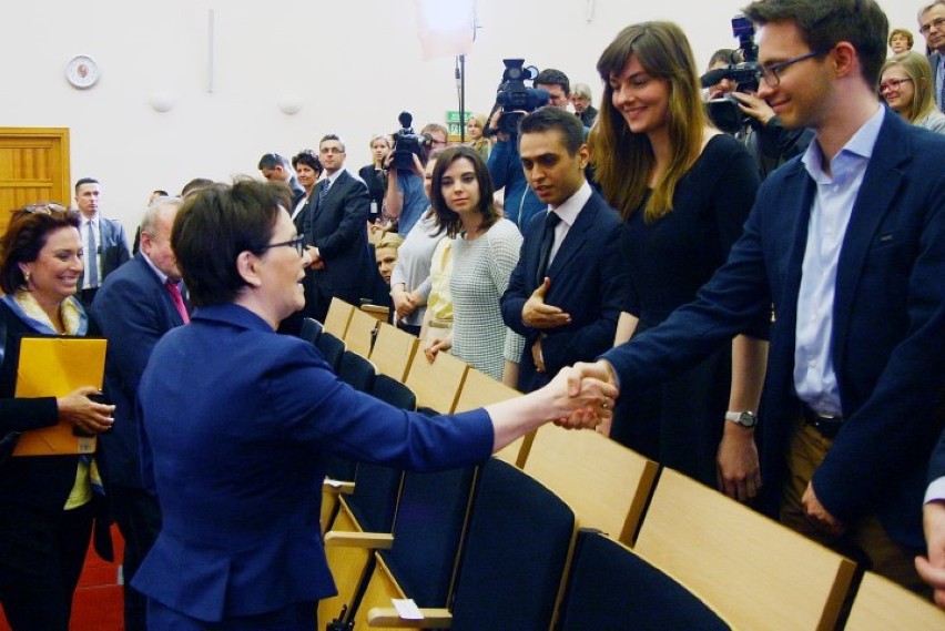 Premier Ewa Kopacz w Gdańskim Uniwersytecie Medycznym [ZDJĘCIA]