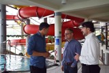 Prezydenci Kalisza wizytowali aquapark po ponownym otwarciu ZDJĘCIA