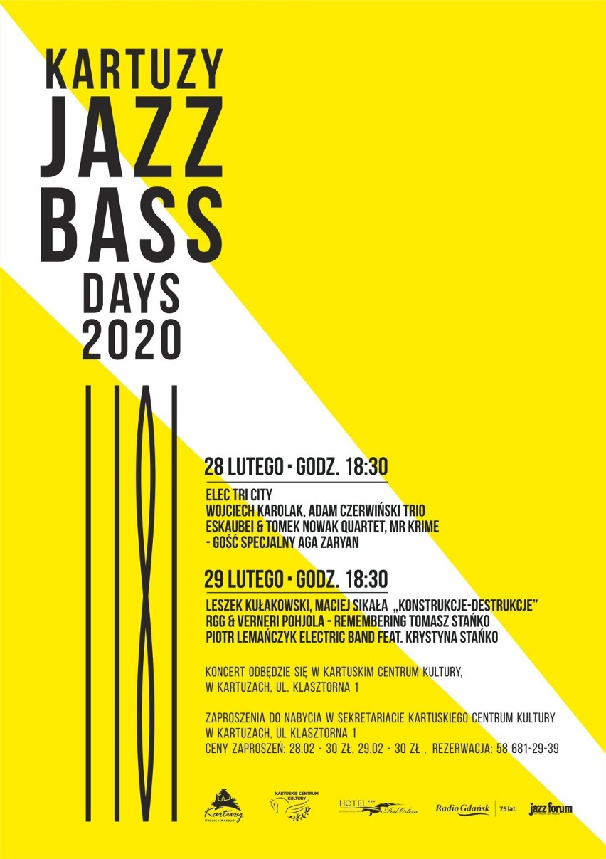 Jazz Bass Days 2020 - dwa dni jazzu w stolicy Kaszub ruszają już w ten piątek