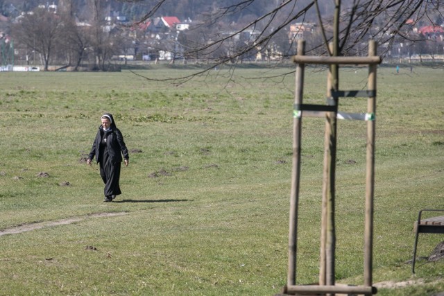 Obowiązuje zakaz wchodzenia do parków, w tym także na Błonia