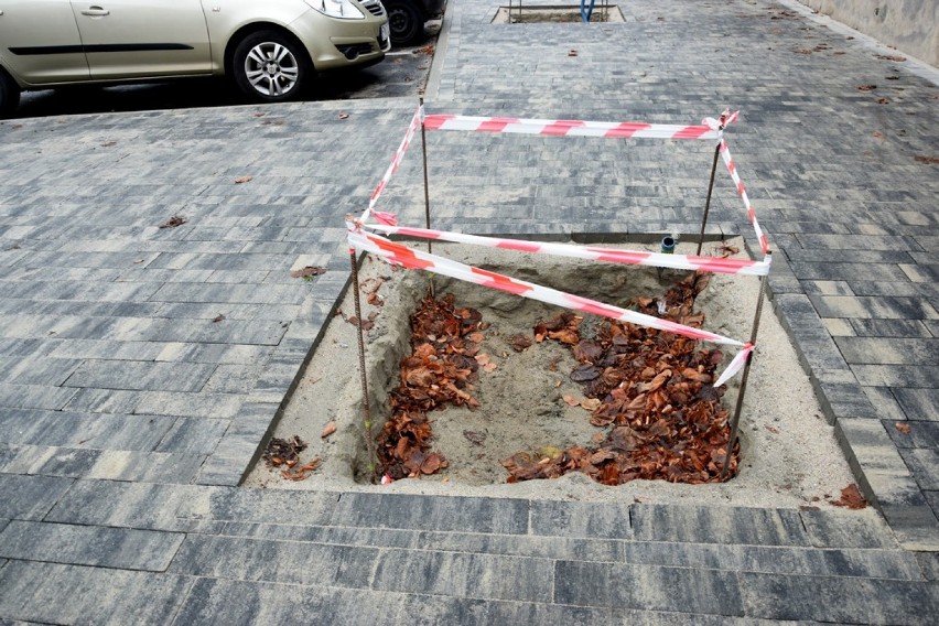 Skwerek przy Zbąszyńskim Centrum Kultury, prawie gotowy