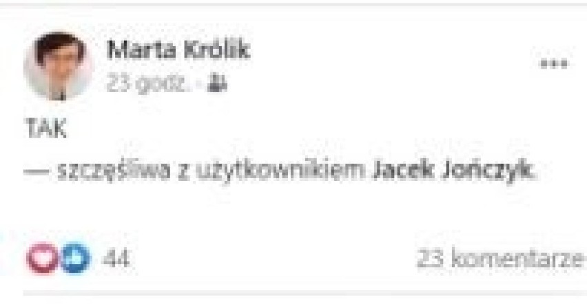 TAK" - szczęśliwa z użytkownikiem Jacek Jończyk - można...
