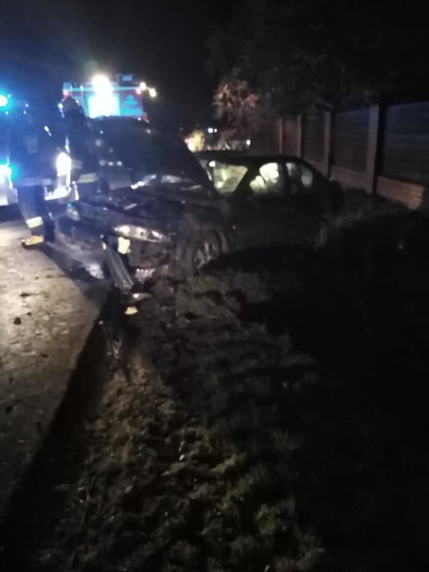 Wypadek w Podulach w gminie Sędziejowice ZDJĘCIA