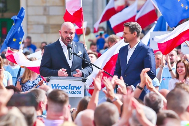 Wiec wyborczy Rafała Trzaskowskiego we Wrocławiu