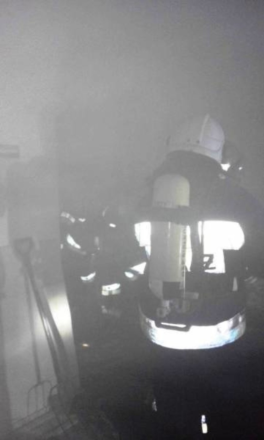 Ogień w kotłowni. 45 strażaków w akcji [ZDJĘCIA]