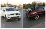 Mitsubishi uderzył w tył audi na ulicy Włocławskiej w Szpetalu Górnym [zdjęcia, wideo]