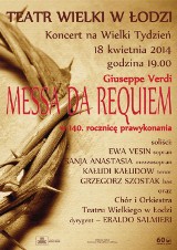 Requiem Verdiego w Teatrze Wielkim w Łodzi