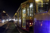 Wykolejenie tramwaju na Narutowicza w Łodzi
