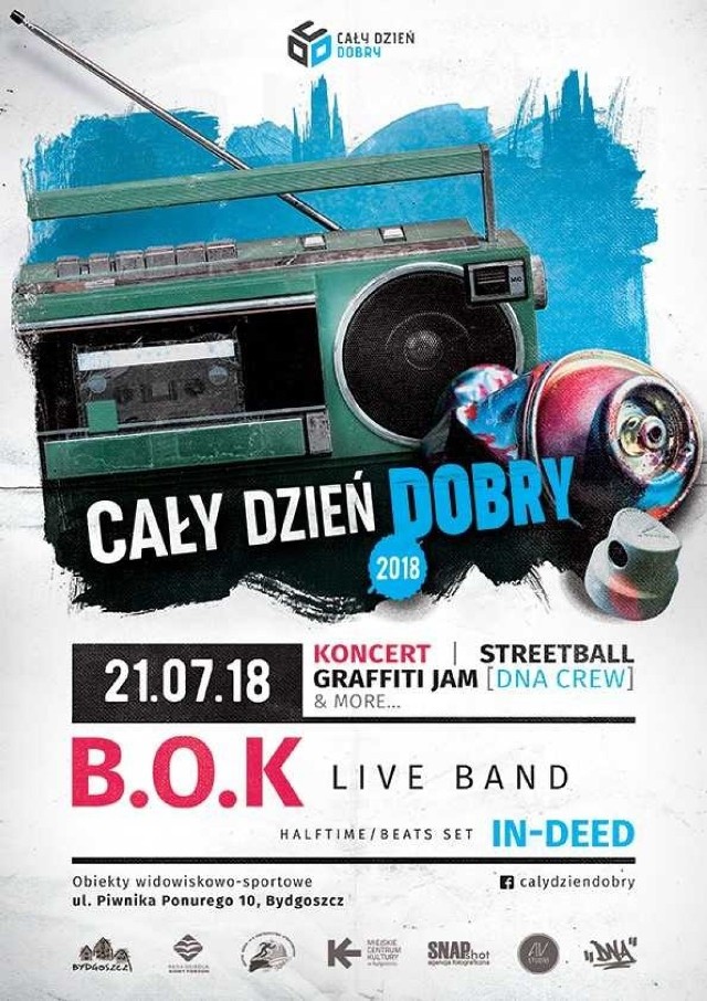 Cały Dzień Dobry 2018. Całodzienny festiwal kultury hip-hopowej ponownie w Fordonie! 


Blogger Food Festival w Bydgoszczy 2018

