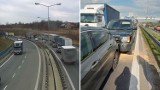 Wypadek na autostradzie A4 w Krakowie. Jedna osoba poszkodowana w wyniku zderzenia trzech pojazdów. Duże utrudnienia! 29.04